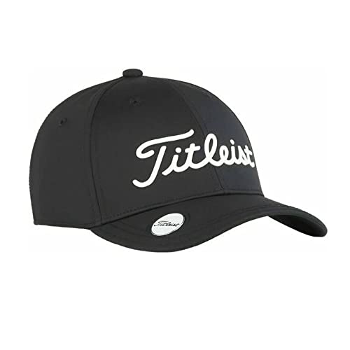 Titleist Unisex Kinder Players Performance Baseballkappe, Schwarz/Weiß, Einheitsgröße von Titleist