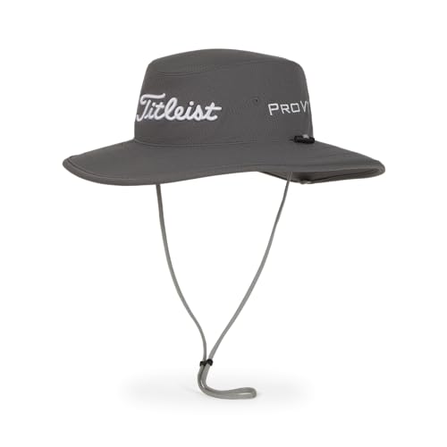 Titleist Unisex Men's Tour Golf Hat Aussie, Anthrazit/Weiß, Einheitsgröße von Titleist