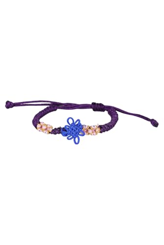 Tittaty Anime Knoten Armband Hunters Cosplay Zubehör Verstellbares Handgewebtes Armbänder mit Chinesischem Knoten Saja Idol Kostüm Accessoires (Blau, Eine Grösse) von Tittaty