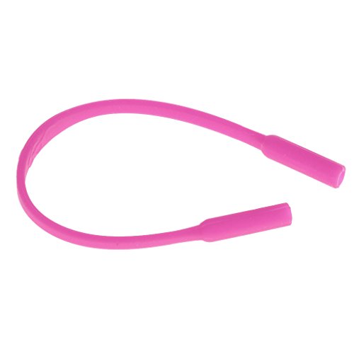 Elastisches Brillenband für Kinder, Unisex, Silikon, für Brillen, Sonnenbrillen, Lesebrillen, rosarot, 17 cm von Tiuimk