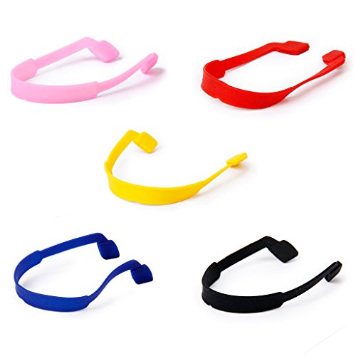 Tiuimk Brillenband für Kinder, Neopren, wasserdicht, rutschfest, für Lesebrille, Sonnenbrille, 5 Farben, mehrfarbig, Einheitsgröße von Tiuimk