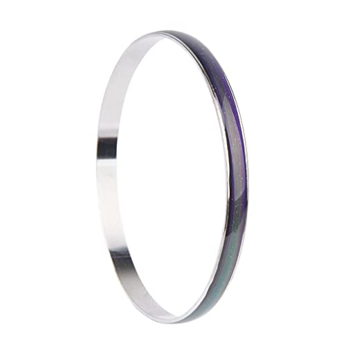 Tiuimk Stimmungsarmreif, Farbwechsel, Durchmesser 65 mm, Breite 6 mm, tolles Geschenk für Freunde, Kristall von Tiuimk