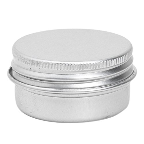 Tixqeaif 1 x Leere Kosmetik Pot Lip Balm Tin Jar Container Schraubdeckel 50ml von Tixqeaif