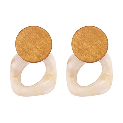 Tixqeaif Mode Platte Ohrringe Für Frauen Essig Säure Große Quadrat Ohrringe Modisch Geometrische Schmuck von Tixqeaif