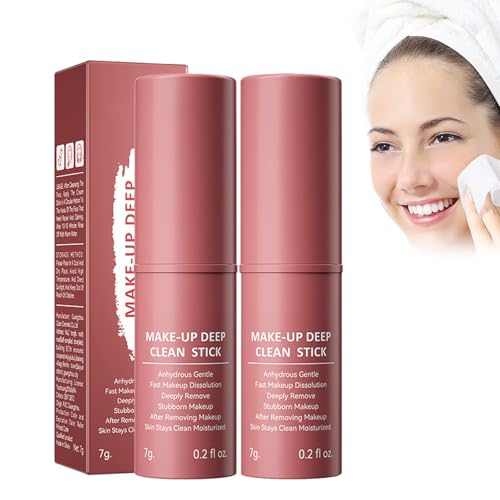 Tkekruh 2PC Cleansing Balm, Soothing Cleansing Balm, Moisture Deep Cleansing Balm, Makeup Blackhead Remover Balm, Exfoliating, Gentle Makeup Remover, Ohne Reizungen von Tkekruh