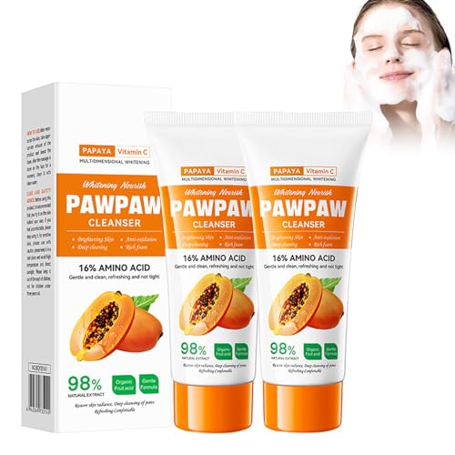 Tkekruh 2PC Cleansing Milk Face 100g, Face Cleansing, Deep Cleansing, Soothing Cleansing, Exfoliating, Gentle Makeup Remover, Smooth Skin, Skin Cleanser, Nourishes the Skin von Tkekruh