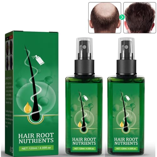 Tkekruh Hair Root Serum 2PC Haarwachstum Serum Spray 120ml, Haarwuchs Serum Haarserum Haarpflege für Dünnes Kaputtes Trockenes Haar von Tkekruh