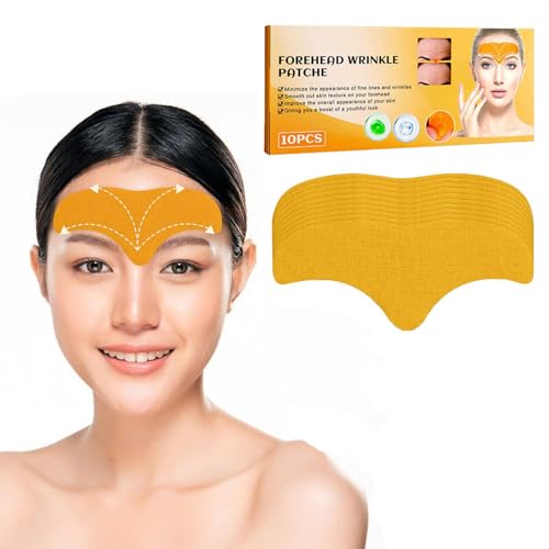 Tkekruh Stirnfaltenpflaster,Anti Falten Stirn Pad Anti,Forehead Wrinkle Patches,Facial Patches Antifaltenpflaster,Gesichts Anti-Falten Anti Aging Pads, Feuchtigkeitsspendende Reparatur Aufkleber Pad von Tkekruh