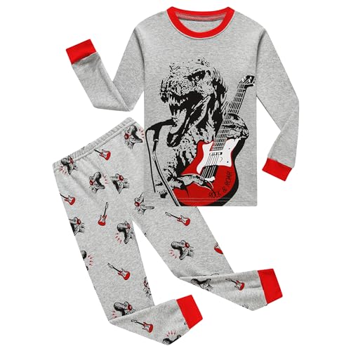 Tkiames Boys' Long-Sleeved Autumn/Winter Pyjamas, UK Sizes: 3-4 Years, 5-6 Years, 7-8 Years, 9 Years von Tkiames