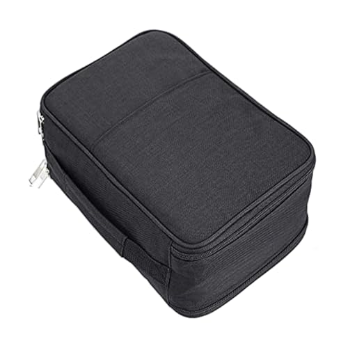 Tkidplw 300 Slots Federmäppchen Tragbare Bleistifte Organizer Stiftetasche Stationäretui Farbstifte Halter für Mädchen Jungen Erwachsene, Schwarz , Mass Beauty von Tkidplw