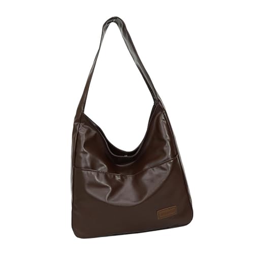 Tkidplw Funktionelle Damen Umhängetasche Elegant Achselbörse Pendler Achsel Ergonomischer Gurt Mode Accessoire Unterarmbörse, coffee, One Size von Tkidplw