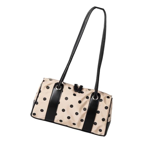 Tkidplw Praktische Damen-Umhängetasche, mehrere Tragemöglichkeiten, reißfestes Nylon, kompakt, aber geräumig, unverzichtbarer Organizer, gepunktete Schultertasche für Frauen, aprikose, One Size Tkidplw Praktische Damen-Umhängetasche, mehrere Tragemöglichkeiten, reißfestes Nylon, kompakt, aber geräumig, unverzichtbarer Organizer, gepunktete Schultertasche für Frauen, aprikose, One Size von Tkidplw