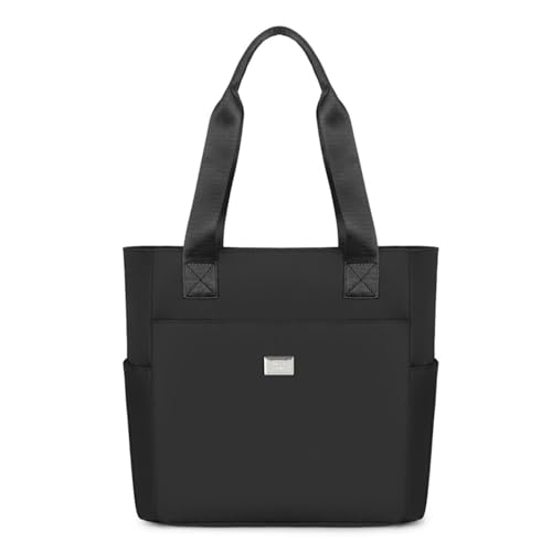 Tkidplw Praktische Reise-Umhängetasche mit mehreren Fächern, wasserabweisend, Oxford-Stoff, für den täglichen Gebrauch, mit Tragegriff oben, Oxford-Stoff, Unterarmtasche mit mehreren Fächern, Schwarz von Tkidplw