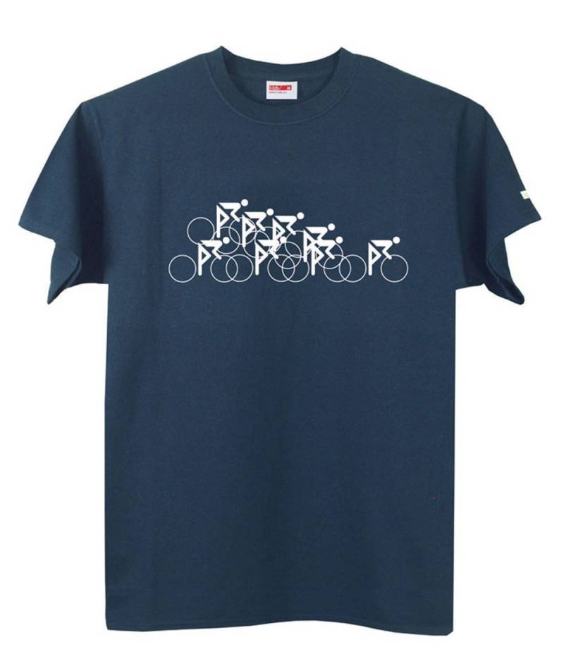 T-Lab Peloton Navy Fahrrad-T-Shirt Fahrrad-Grafik-T-Shirt Aus Bio-Baumwolle T-Lab Peloton Navy Fahrrad-T-Shirt Fahrrad-Grafik-T-Shirt Aus Bio-Baumwolle von TlabOriginal