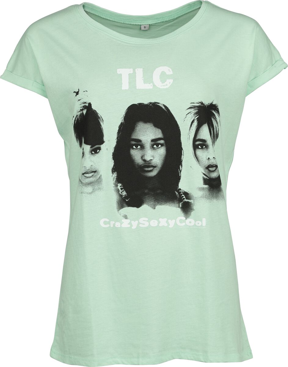 TLC T-Shirt - CrazySexyCool - S bis XXL - für Damen - Größe L - grün  - Lizenziertes Merchandise! von Tlc