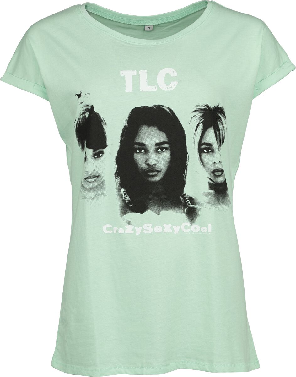 TLC T-Shirt - CrazySexyCool - S bis XXL - für Damen - Größe XL - grün  - Lizenziertes Merchandise! von Tlc