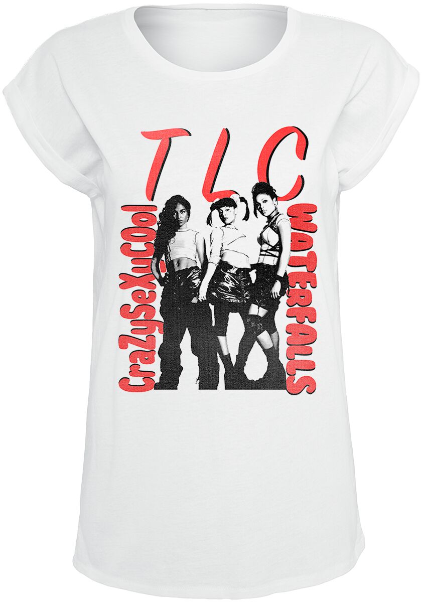 TLC T-Shirt - Waterfall - S bis XXL - für Damen - Größe S - weiß  - Lizenziertes Merchandise! von Tlc