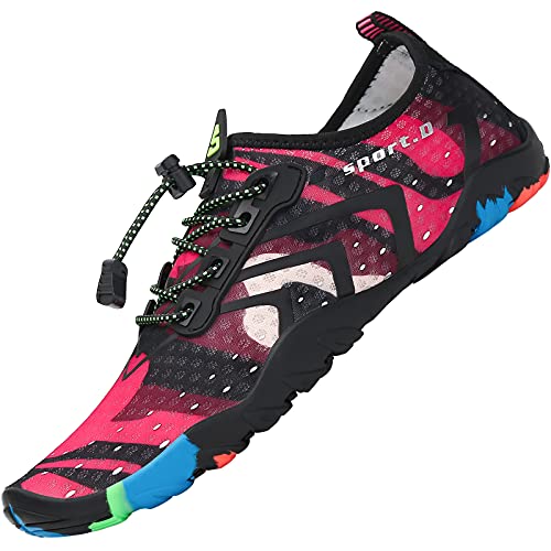 SAGUARO Badeschuhe Herren Damen Wasserschuhe Schwimmschuhe Strandschuhe Aquaschuhe Neoprenschuhe Tauchschuhe - rutschfeste Leicht Schnelltrocknende, Tarnung Rot Gr.40 EU SAGUARO Badeschuhe Herren Damen Wasserschuhe Schwimmschuhe Strandschuhe Aquaschuhe Neoprenschuhe Tauchschuhe - rutschfeste Leicht Schnelltrocknende, Tarnung Rot Gr.40 EU von SAGUARO