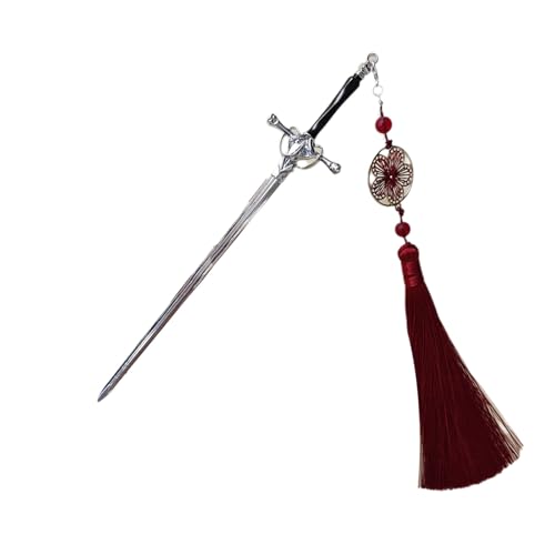Charme Haarnadel Schwerter Geformtes Haarclip Quasten Haarteil Haarnadellegierung Textur Geeignet Für Party Und Cosplay Verwendung Geeignet von Tmboryuu