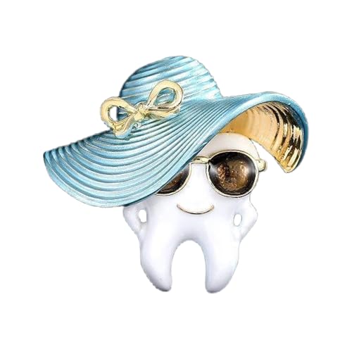 Einzigartige Leichtmetallzähne Stecknadel Verspieltes Öl Spritzer Finish Kompakt von Tmboryuu