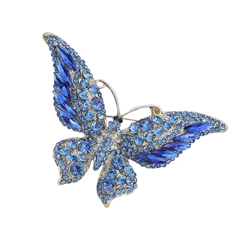 Elegante Emaillierte Schmetterlingsbrosche Vintage Inspirierte Designs Mit Strasssteinen Für Frauen Schmuckzubehör Geschenke Ideen Mode Butterfly Pin von Tmboryuu
