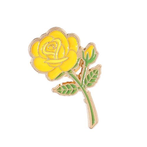 Tmboryuu Elegante Rose Blumen Revers Pin Exquisite Rose Pin Einzigartiger Brosche Für Blumenenthusiasten Und Geschenkgeben von Tmboryuu