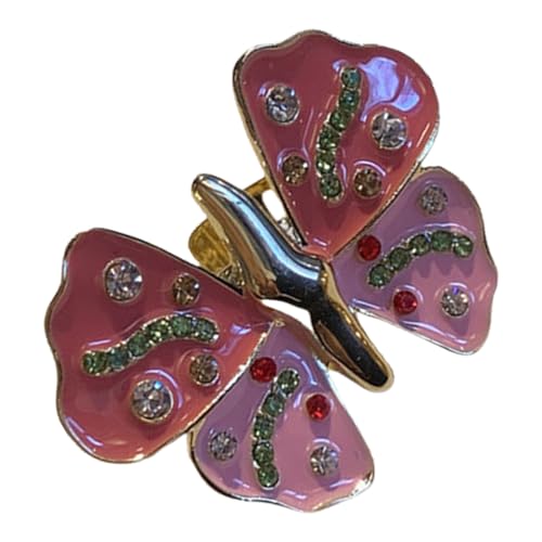 Elegante Vintage Inspirierte Schmetterlingsringe Handgefertigte Tierringe Mit Funkelnden Strasssteinen Einzigartige Abendkleidung Schmuck von Tmboryuu