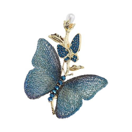 Exquisite Gestickte Schmetterlingsbrosche Stecknadel Handgefertigtes Bestell von Tmboryuu