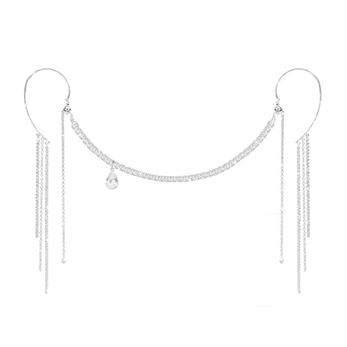 Tmboryuu Langkette Langkette Quasten Pendelland Gesicht Schmuck Für Frauen Party Accessoires Crystal Row Festival Für Frauen von Tmboryuu