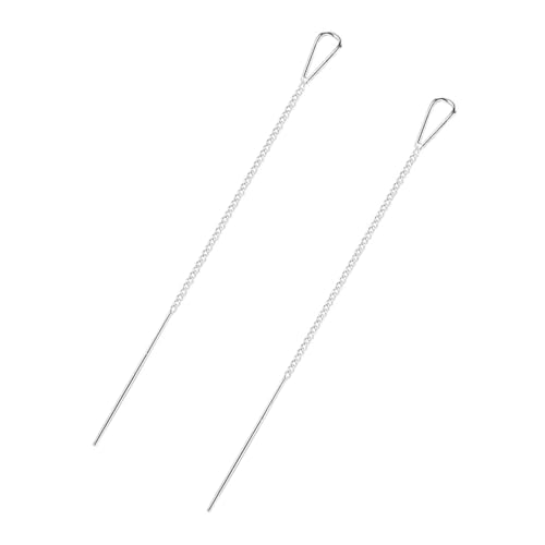 Moderne Dangle Ohrfäden In Premium Silber Subtiler Funkelnder Dangle Ohrdrähte Schmuck Für Mode Forward Frauen Allergiefeste Zierliche Fäden Für Allergien von Tmboryuu