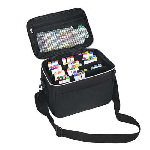 Tmboryuu 120 Schlitzmarker Tragetasche Mit Schultergurt Multifunktionaler Kunstmarker Stifthalter Mit Großer Kapazitätsbeutel Tmboryuu 120 Schlitzmarker Tragetasche Mit Schultergurt Multifunktionaler Kunstmarker Stifthalter Mit Großer Kapazitätsbeutel von Tmboryuu