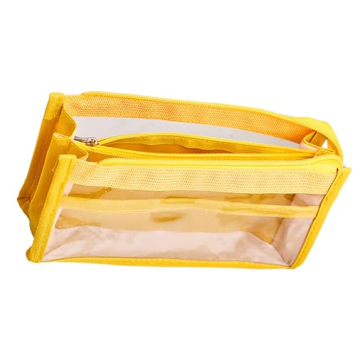 Tmboryuu Ästhetischer Stiftbeutel 6-layerer Stiftkoffer Großer Kapazität Bleistiftbeutel Clear Bleistift Case Box School Office Supplies von Tmboryuu