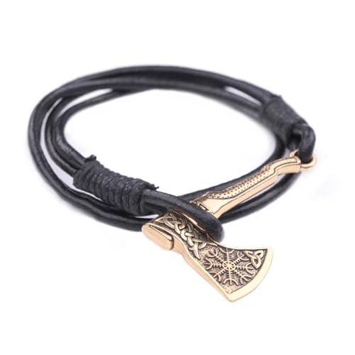Tmboryuu Achsen Anhänger Armband Wrap Bangle Nordic Schmuck Für Männer Konzertzubehör Armband Für Partys Und Alltägliche Outfits von Tmboryuu