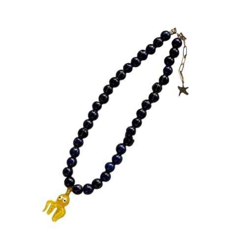 Tmboryuu Animal Inspirierte Halskette Keramikglas Schlüsselbeutel Kette Einstellbare Länge Statement Schmuck Für Einzigartige Modeliebhaber Stilvoller Geschenkschmuck von Tmboryuu