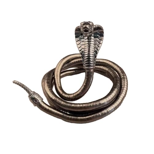 Tmboryuu Bendbare Schlange Halskette Verstellbarer Punk Choker Flexibler Faltbarer Halsketten Mehrschichtige Metall Halskette Armband Einstellbarer Punk Halshornschmuck von Tmboryuu