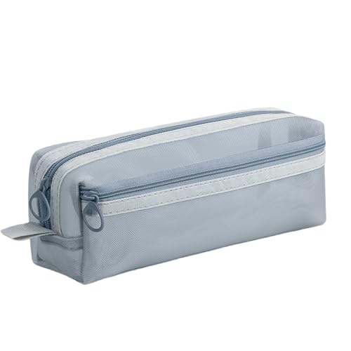 Tmboryuu Bleistiftbeutel Bleistiftbeutel 2 Fächer Marker Aufbewahrungstaschen Tragbare Kunstversorgungsorganisatoren Reisen Make Up Taschen Mesh von Tmboryuu