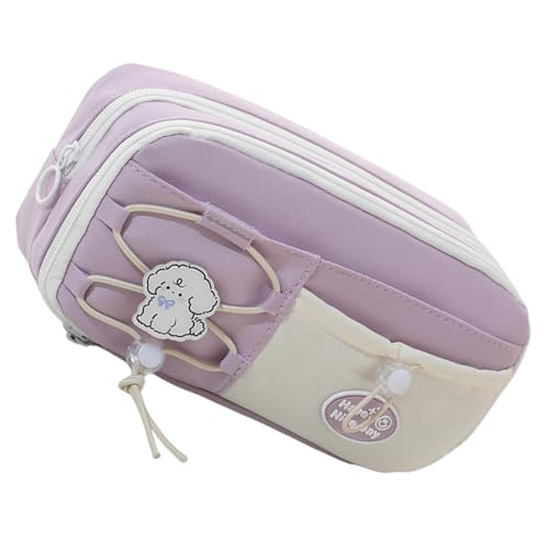 Tmboryuu Bleistiftkoffer Mit Großer Kapazität 8 Fächer Polyester Stiftbeutel Mehrschichtiger Bleistiftbeutel Organizer Reise Make Up Beutel Polyester Hülle Für Büroangestellte von Tmboryuu