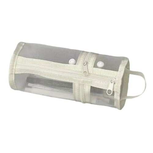 Tmboryuu Clear Pencil Case Große Kapazität Stift Case Zylindrische Bleistiftbeutel Bleistiftbeutel Stiftbeutel Schreibtisch Organisatoren Für Schüler von Tmboryuu
