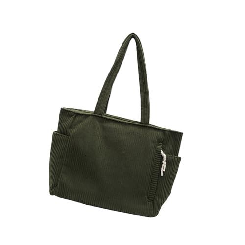 Tmboryuu Damen Feste Farb Umhängetasche Pendeln Cord Unterarm Große Kapazität Achselhöhle Einfache Handtaschen Frauen Cord Achsel Achsel Pendelpendel Mit Großer Kapazität Schulter von Tmboryuu