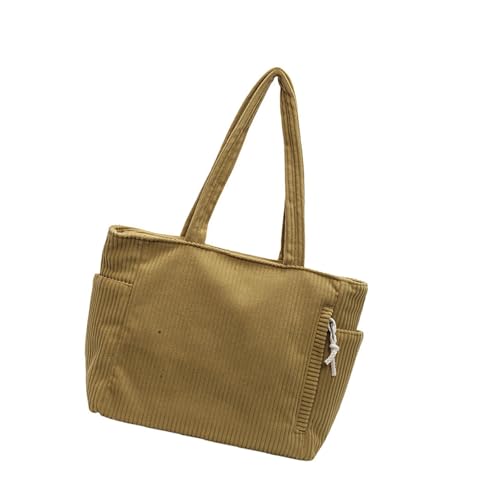 Tmboryuu Damen Feste Farb Umhängetasche Pendeln Cord Unterarm Große Kapazität Achselhöhle Einfache Handtaschen Frauen Cord Achsel Achsel Pendelpendel Mit Großer Kapazität Schulter von Tmboryuu