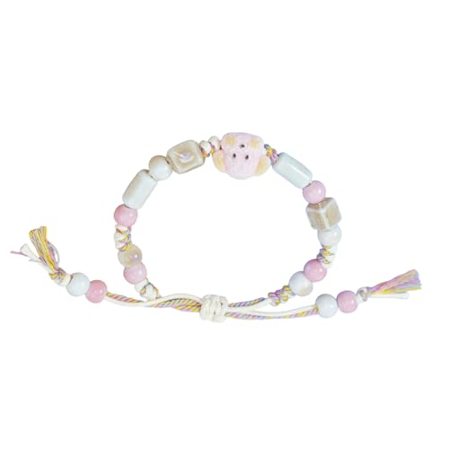 Tmboryuu Einzigartiges Handgewebtes Armband Keramikhund Armband Keramik Textur Perfekt Für Kunstbegeisterte Und Handgefertigter Schmuckventilatoren Bequemer Verschleiß von Tmboryuu