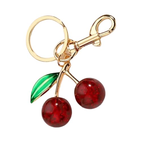 Tmboryuu Elegante Kirschenharz Anhänger Stylische Kirschen Schlüsselbeutelzubehör Keyrings Anhänger Für Partys Und Feierlichkeiten von Tmboryuu
