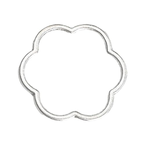 Tmboryuu Elegante Unregelmäßige Blumenhalshalskette Für Frauen Hohlige Perlen Hänge Für Armbandschmuck Anhänger von Tmboryuu