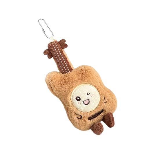 Tmboryuu Entzückende Geigenplüschspielzeug Keychain Weichgefüllte Spielzeugdekoration Modebeutel Anhänger Schlüsselhalter Für Musikliebhaber Geschenk Weiches Geigenplushie Für Taschen von Tmboryuu