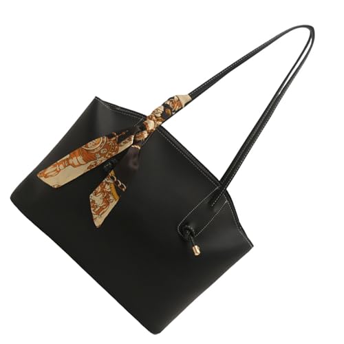 Tmboryuu Frauen Achselbeutel Einfache Handtasche Allzugemachter Unterarm Casual Pendeln Großer Kapazität Schulter Mit Schal Frauen Schulter Schal Leder Achselhilfe Großer Kapazität Handtasche von Tmboryuu