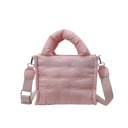 Tmboryuu Frauen Bag Trendy Schulter Koreanische Stile Handtasche Geldbeutel Puffer Crossbody Top Quadratischer Frauen Crossbody Puffer Schulter Täglich Handtasche Geldbeutel Kleines Quadrat von Tmboryuu