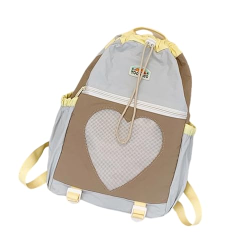 Tmboryuu Frauen Ergonomische Wanderwanderung Rucksack Nylon Outdoor Tasche Für Camping Travel Fitnessstudio Ergonomisches Design Geräumiges Kompartiment Trendige Liebesmuster Rucksäcke von Tmboryuu