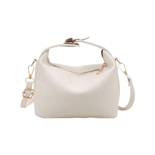 Tmboryuu Frauen PU Leder Crossbody Tasche Einfache Schulter Minderfarbene Messener Einkaufen Ästhetische Handtasche Frauen Feste Farbe Schulter Crossbody PU Leder Messenger von Tmboryuu