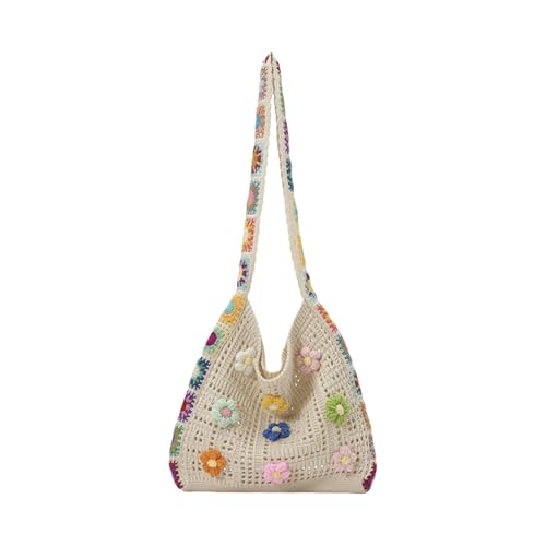 Tmboryuu Häkeln Getötete Tasche Summers Beach Bag Frauen Ästhetisches Netz Verderbte Hippies Crossbody Ästhetische Schulterhandtasche Häkeln Für Frauen von Tmboryuu