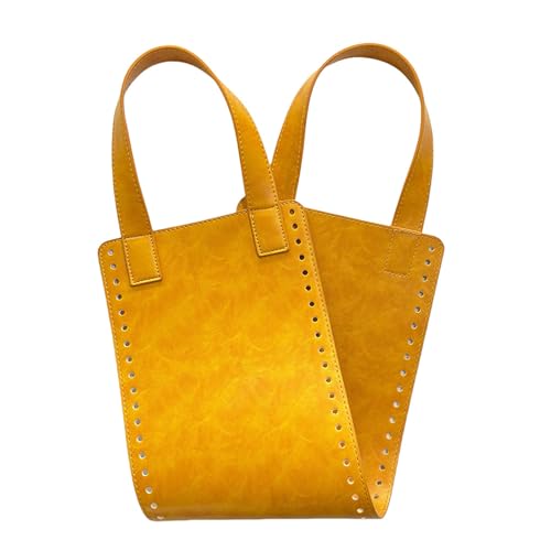 Tmboryuu Handgefertigte Häkelbeutelversorgungen PU Leder Taschen Bodgriff Beutel Machen Accessoires Zum Handwerk Von Handtasche Geldbörsen Häkelteile von Tmboryuu
